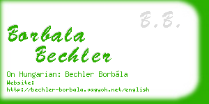 borbala bechler business card